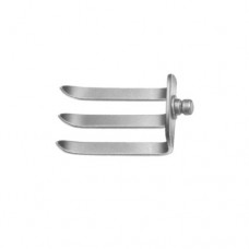 Caspar Lateral Blade Blade with 3 Prongs Stainless Steel, Blade Size 57 x 37 mm